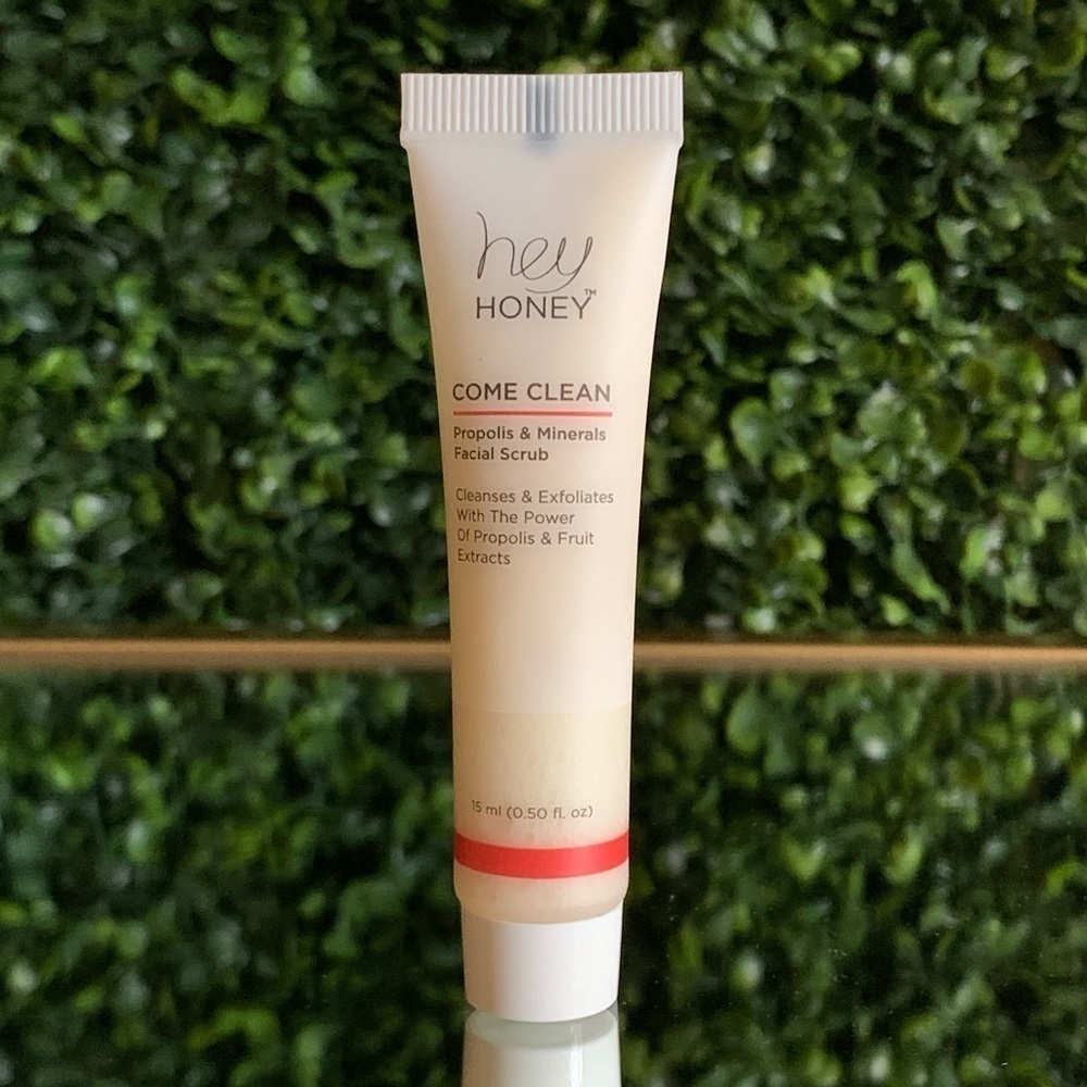 Hey Honey Come Clean Propolis & Minerals Facial Scrub | NEW | Sealed Mini Travel